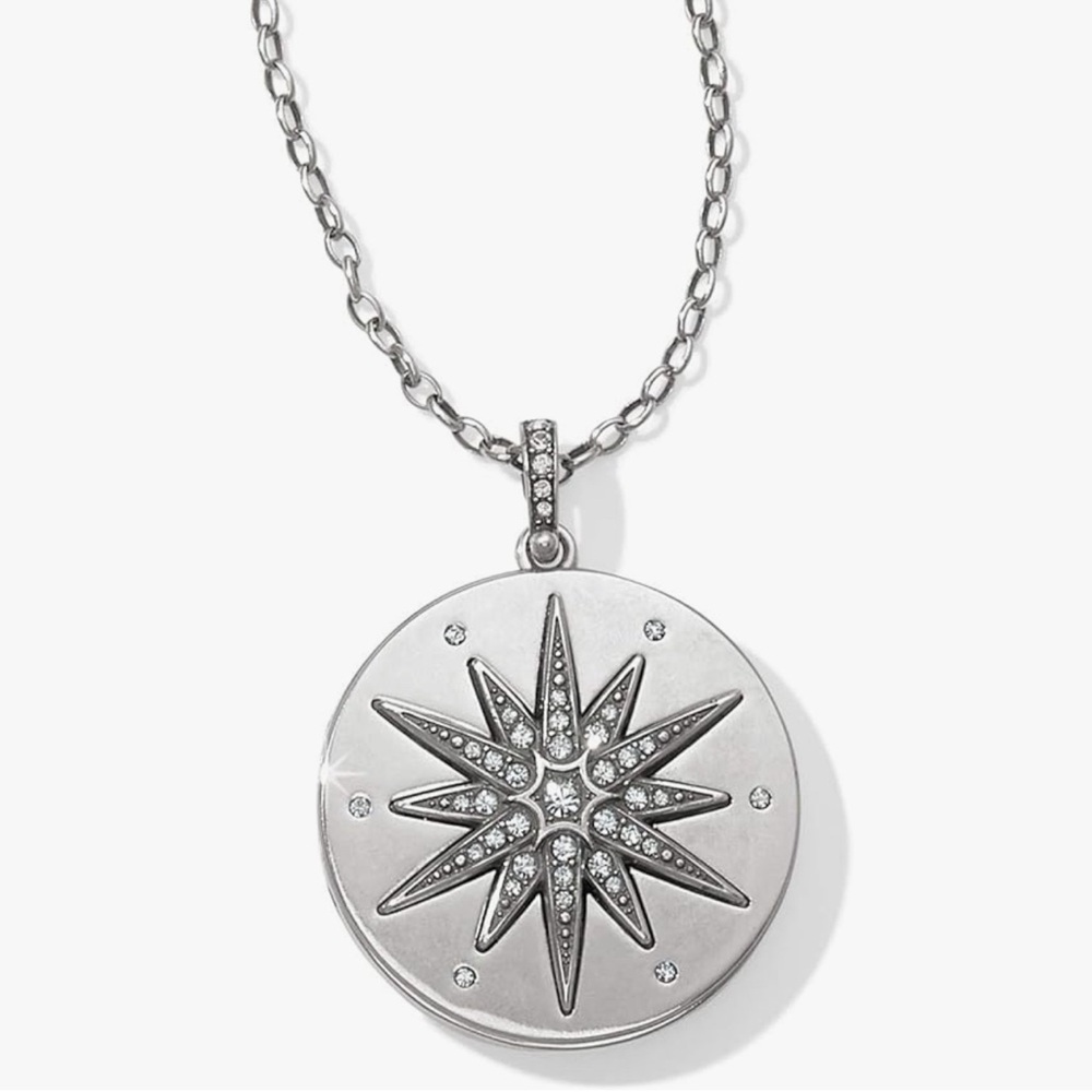 Brighton Collectibles Contempo Starburst locket Swarovski crystals- Stunning!